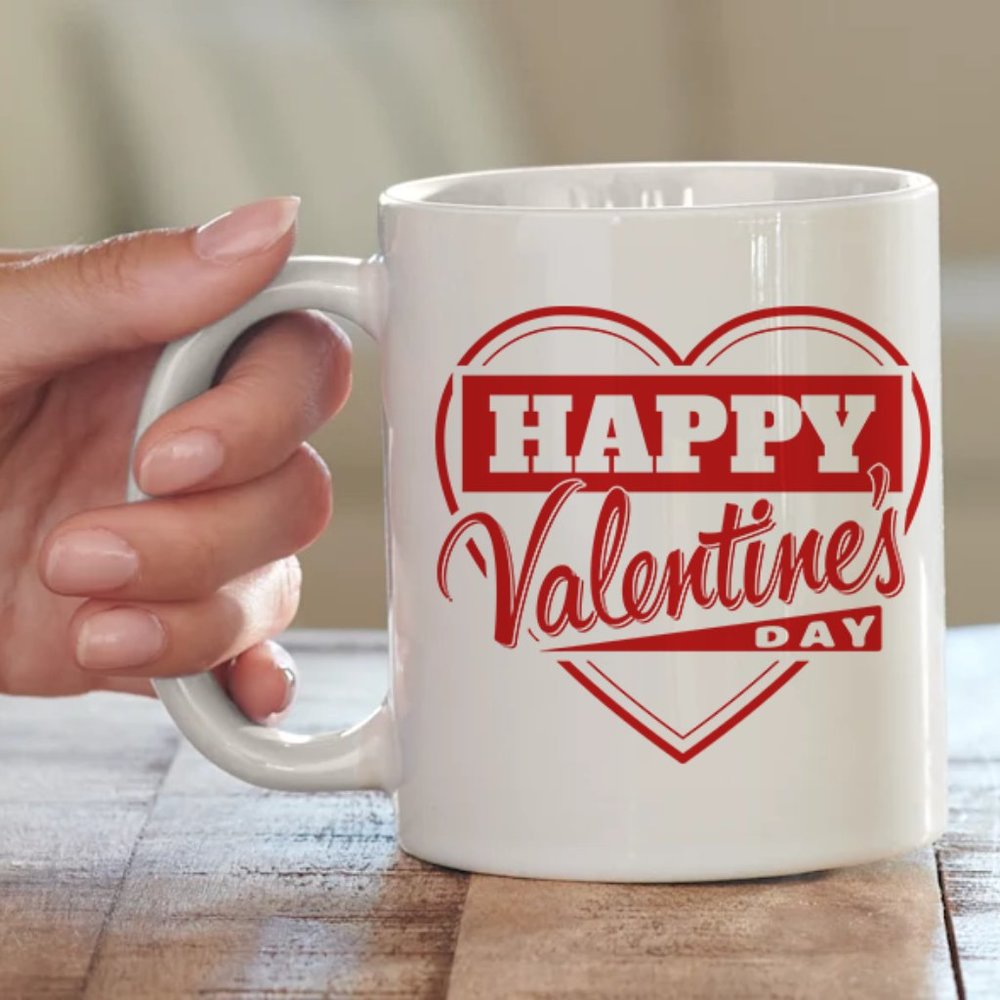 Happy Valentine Mug Cup, 11 oz